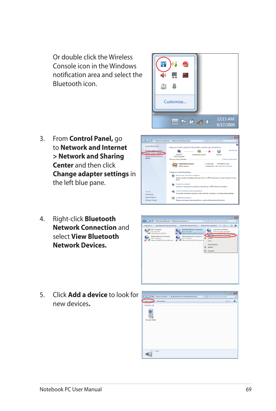 Asus N82JV User Manual | Page 69 / 110