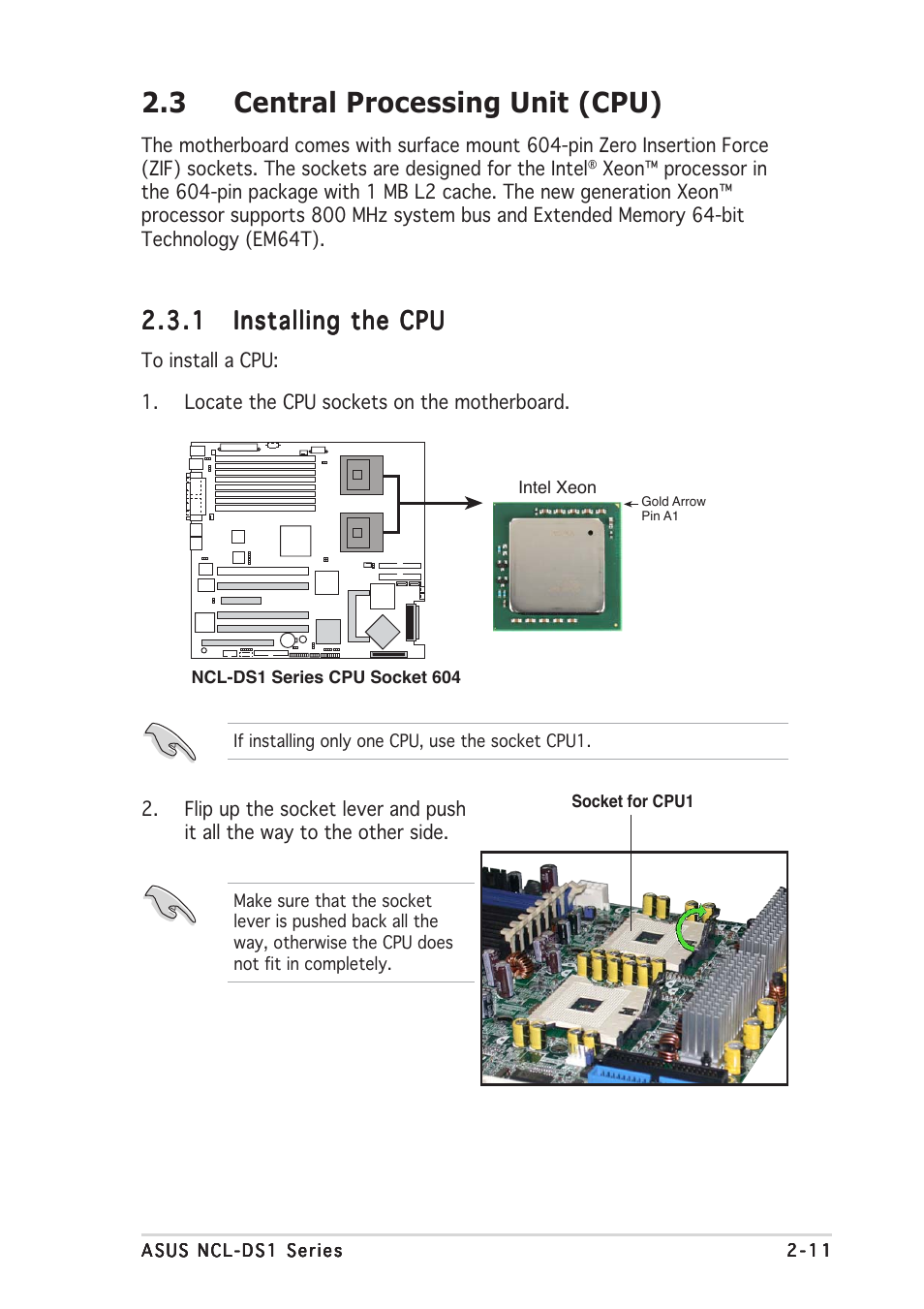 3 central processing unit (cpu) | Asus NCL-DS1R1 User Manual | Page 31 / 108