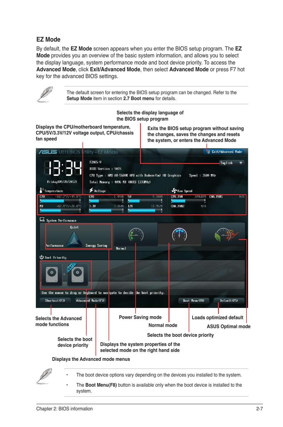 Ez mode | Asus F2A85-V User Manual | Page 53 / 82