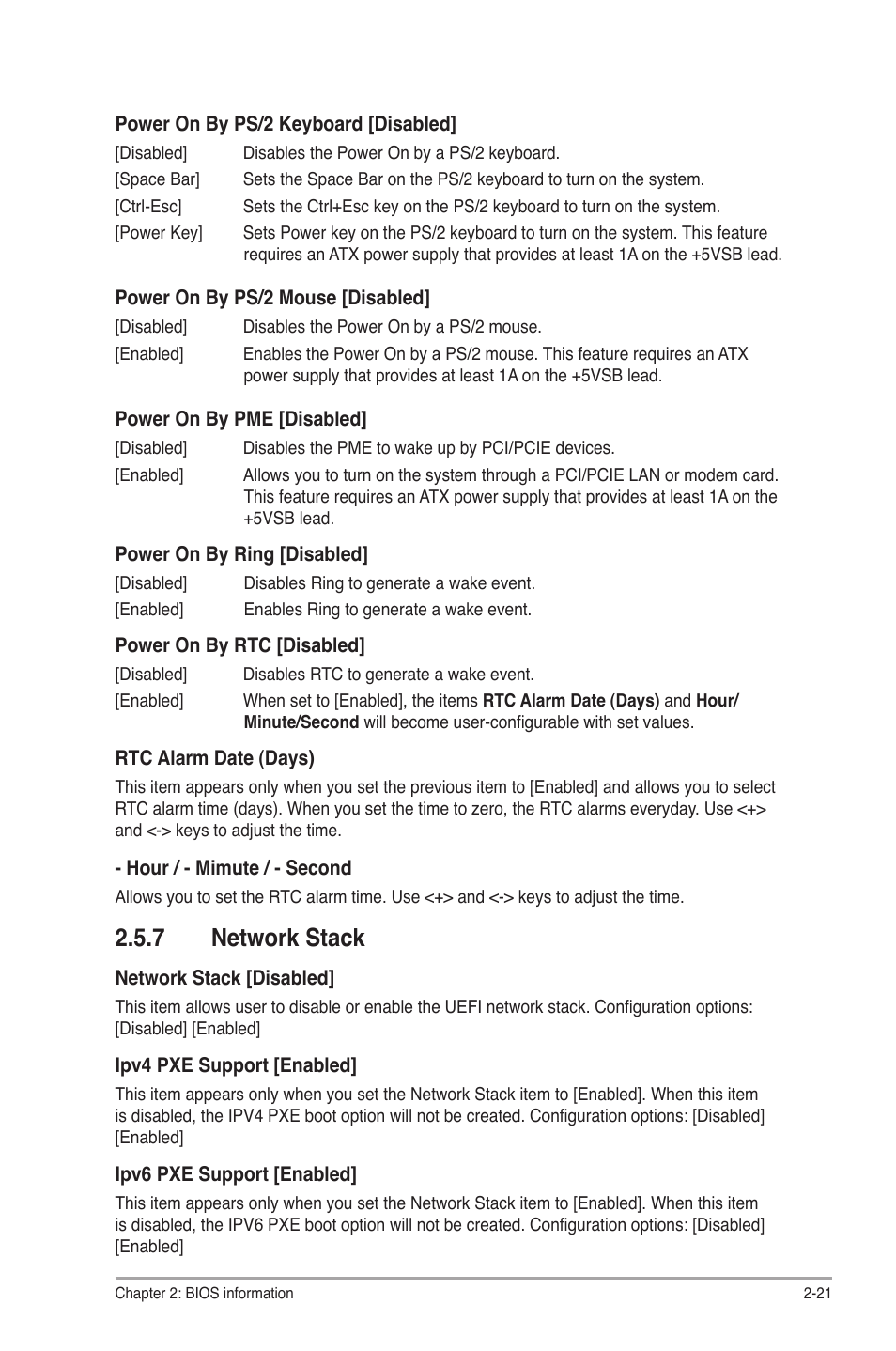 7 network stack, Network stack -21 | Asus F2A85-V User Manual | Page 67 / 82