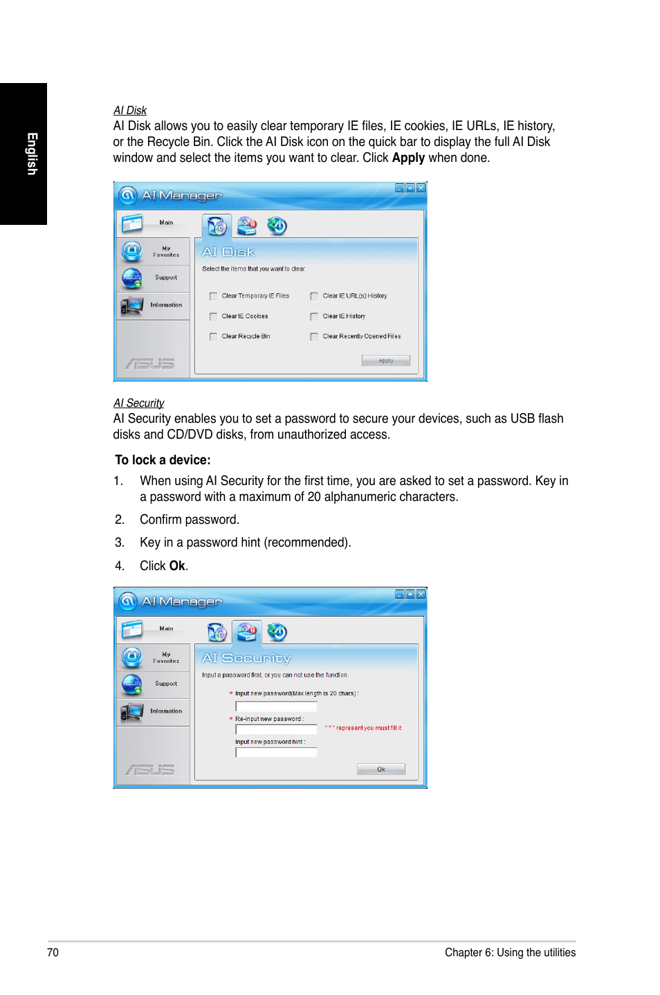 Asus CG8890 User Manual | Page 70 / 88