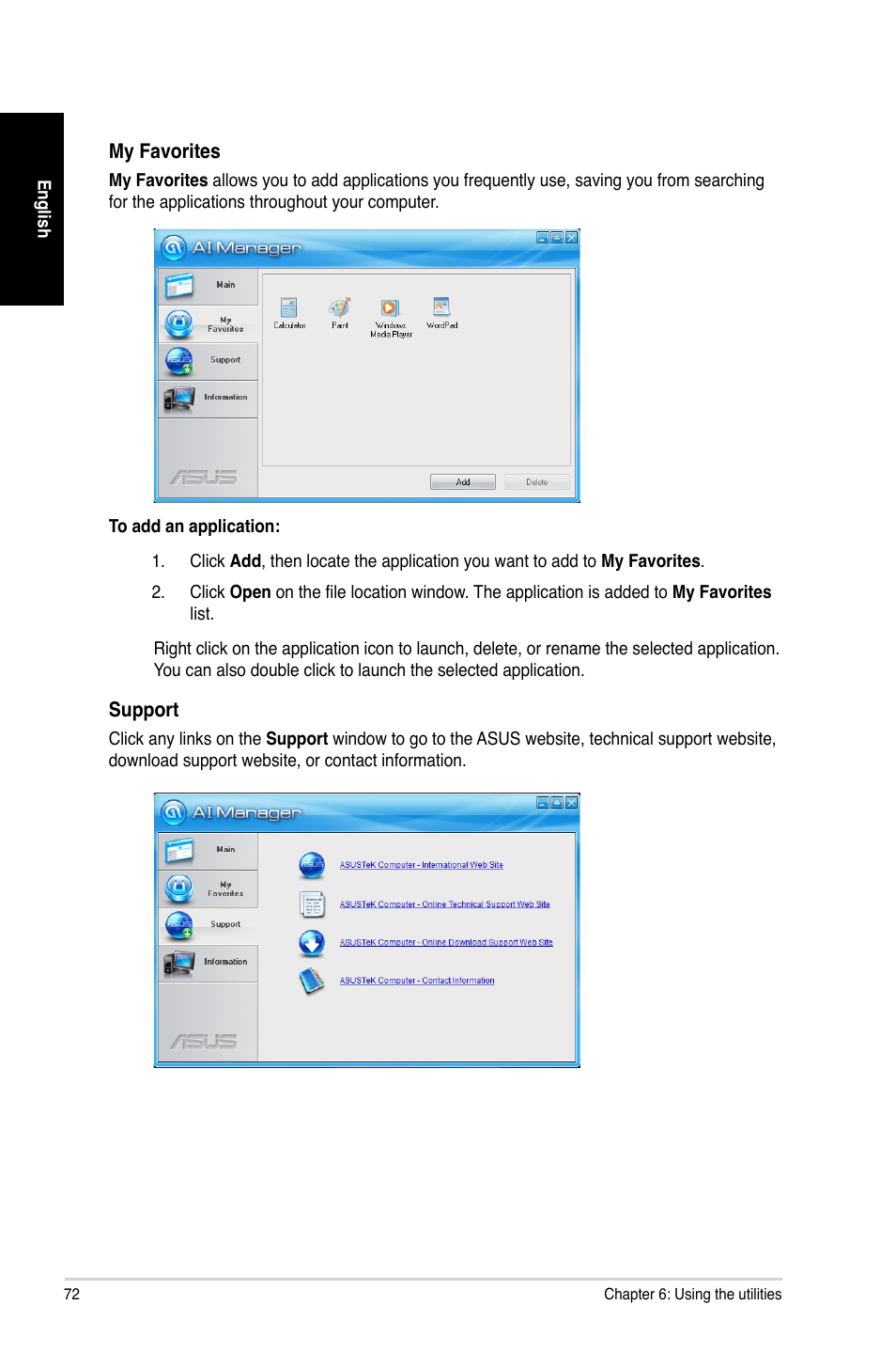 Asus CG8890 User Manual | Page 72 / 88