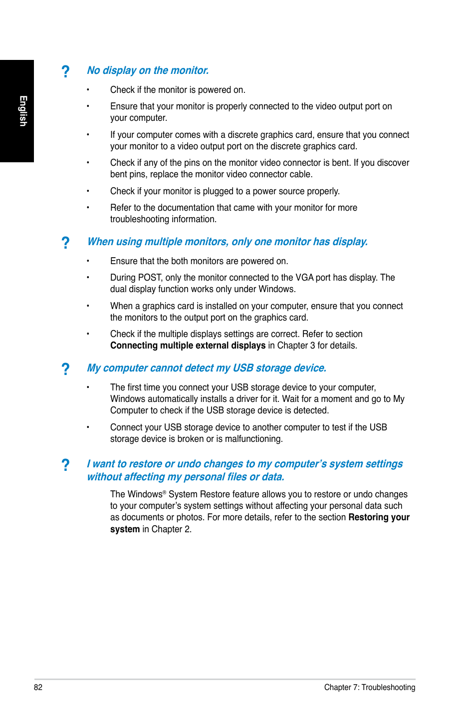 Asus CG8890 User Manual | Page 82 / 88