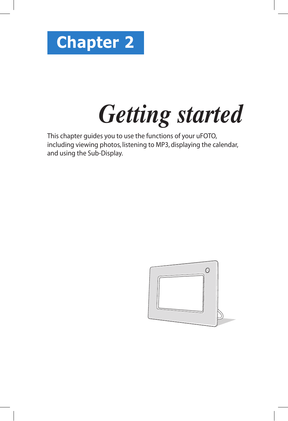 Getting started | Asus UF735S User Manual | Page 15 / 40