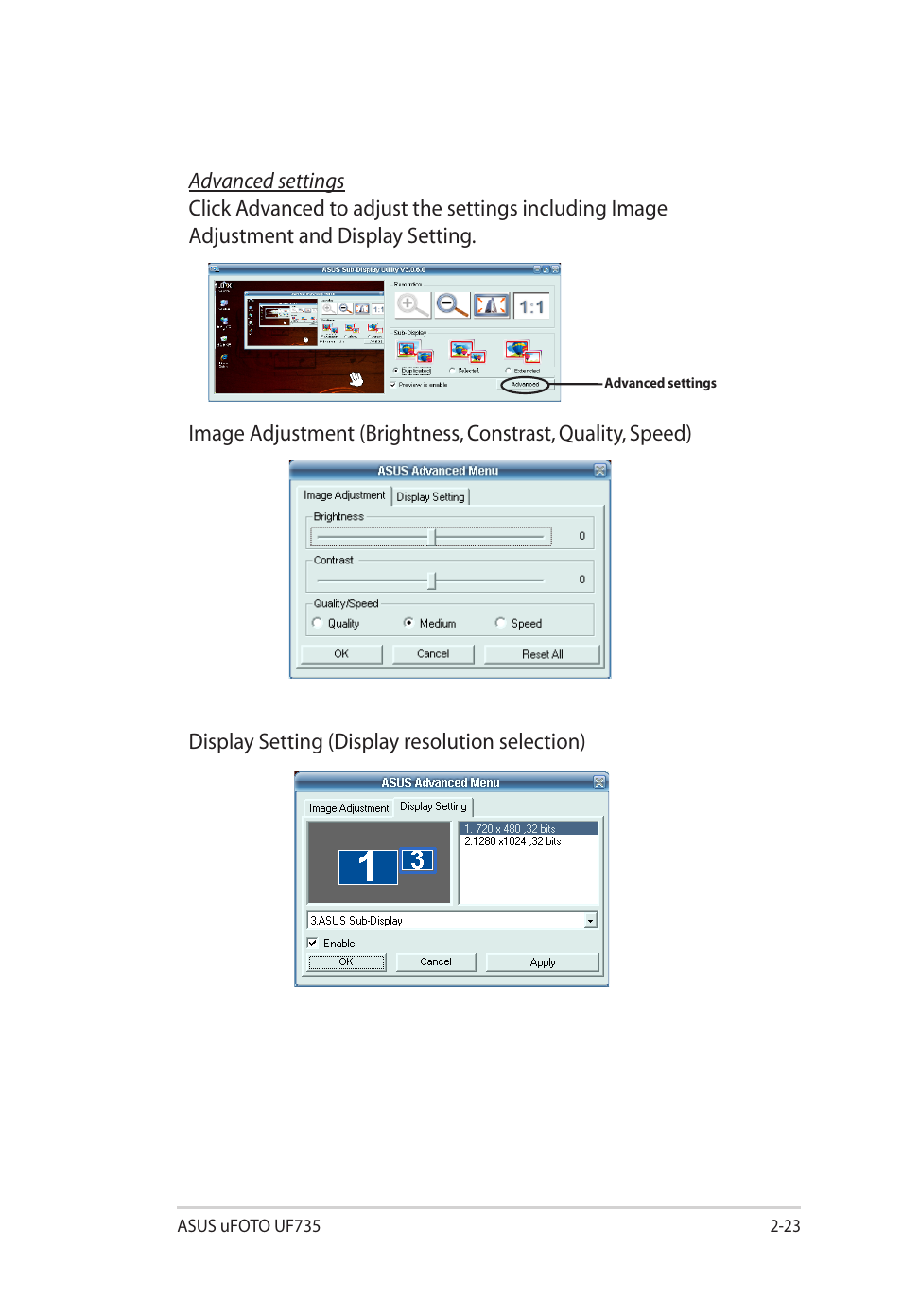 Asus UF735S User Manual | Page 37 / 40