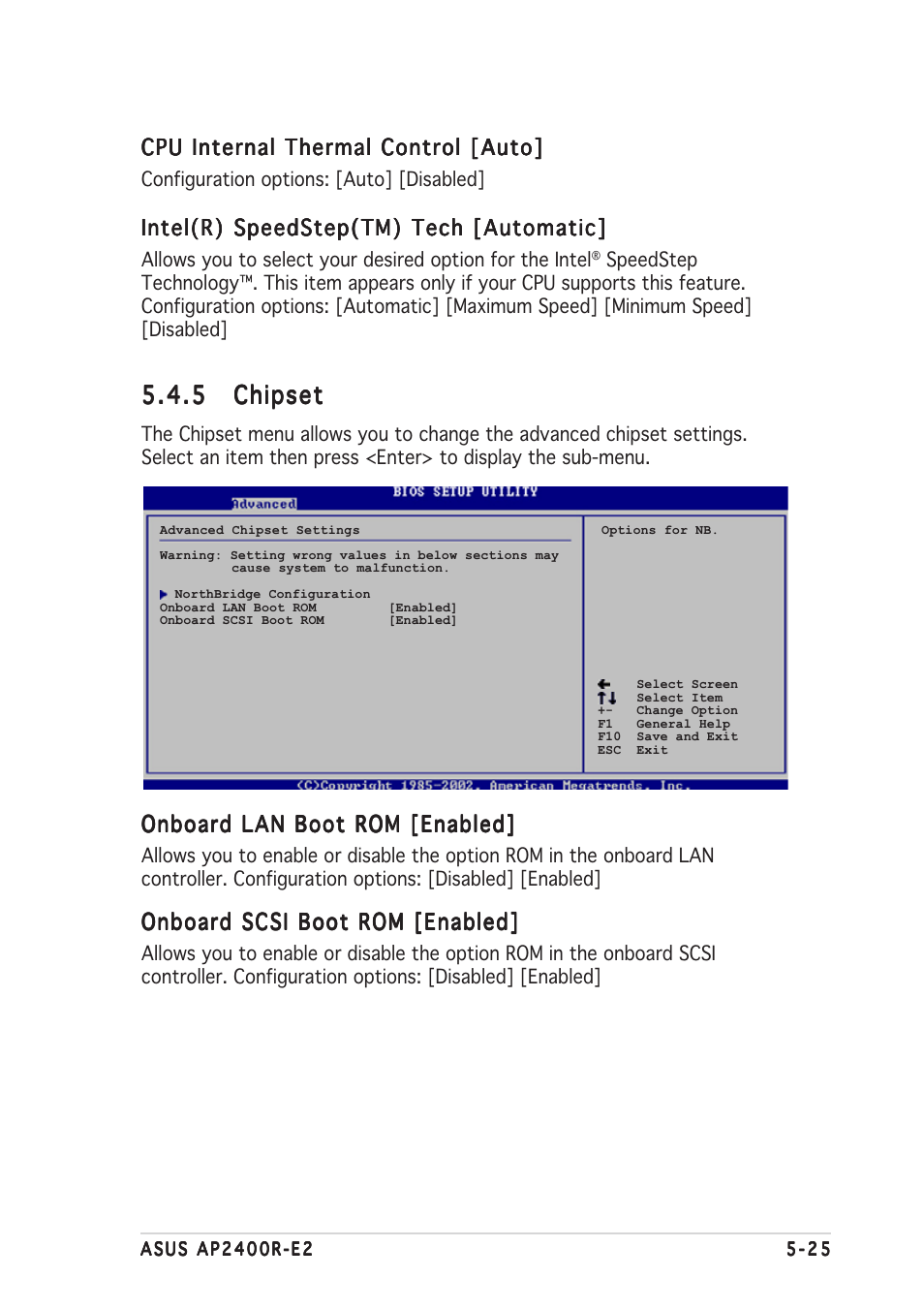 5 chipset chipset chipset chipset chipset | Asus AP2400R-E2(AS8) User Manual | Page 103 / 128