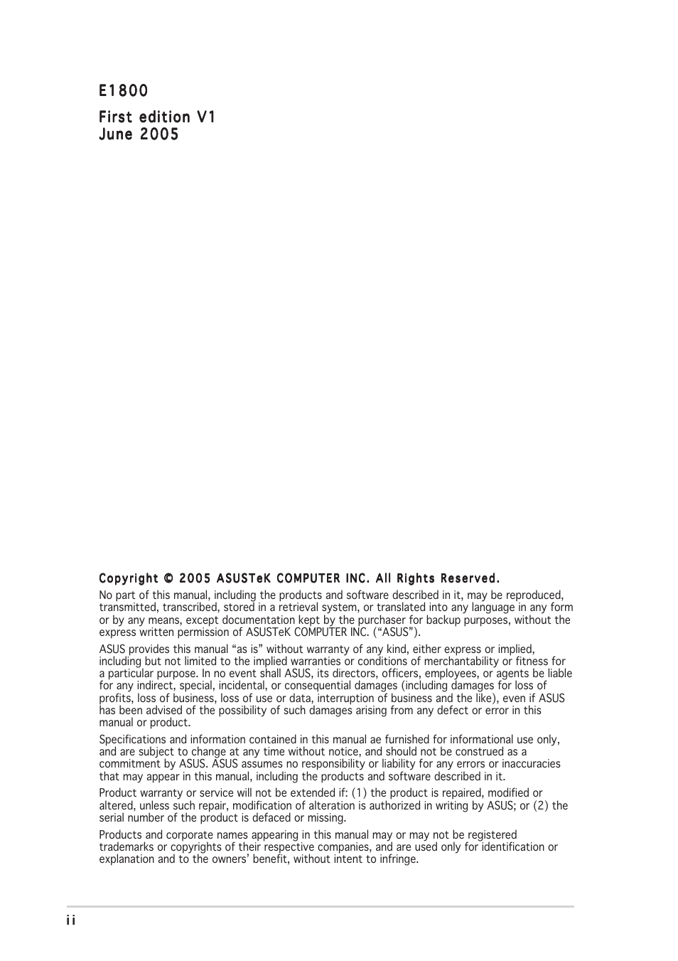 Asus AP2400R-E2(AS8) User Manual | Page 2 / 128