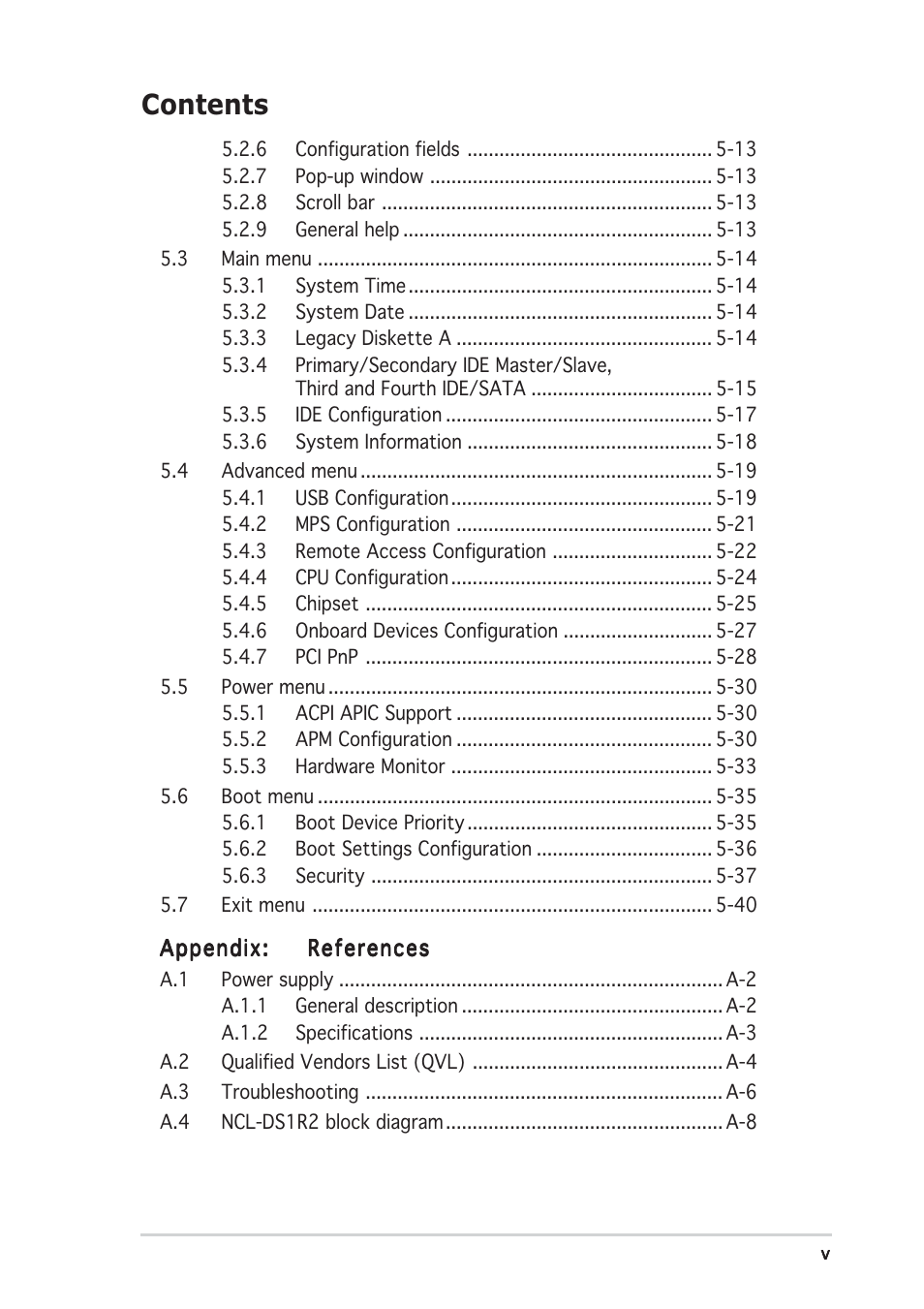 Asus AP2400R-E2(AS8) User Manual | Page 5 / 128