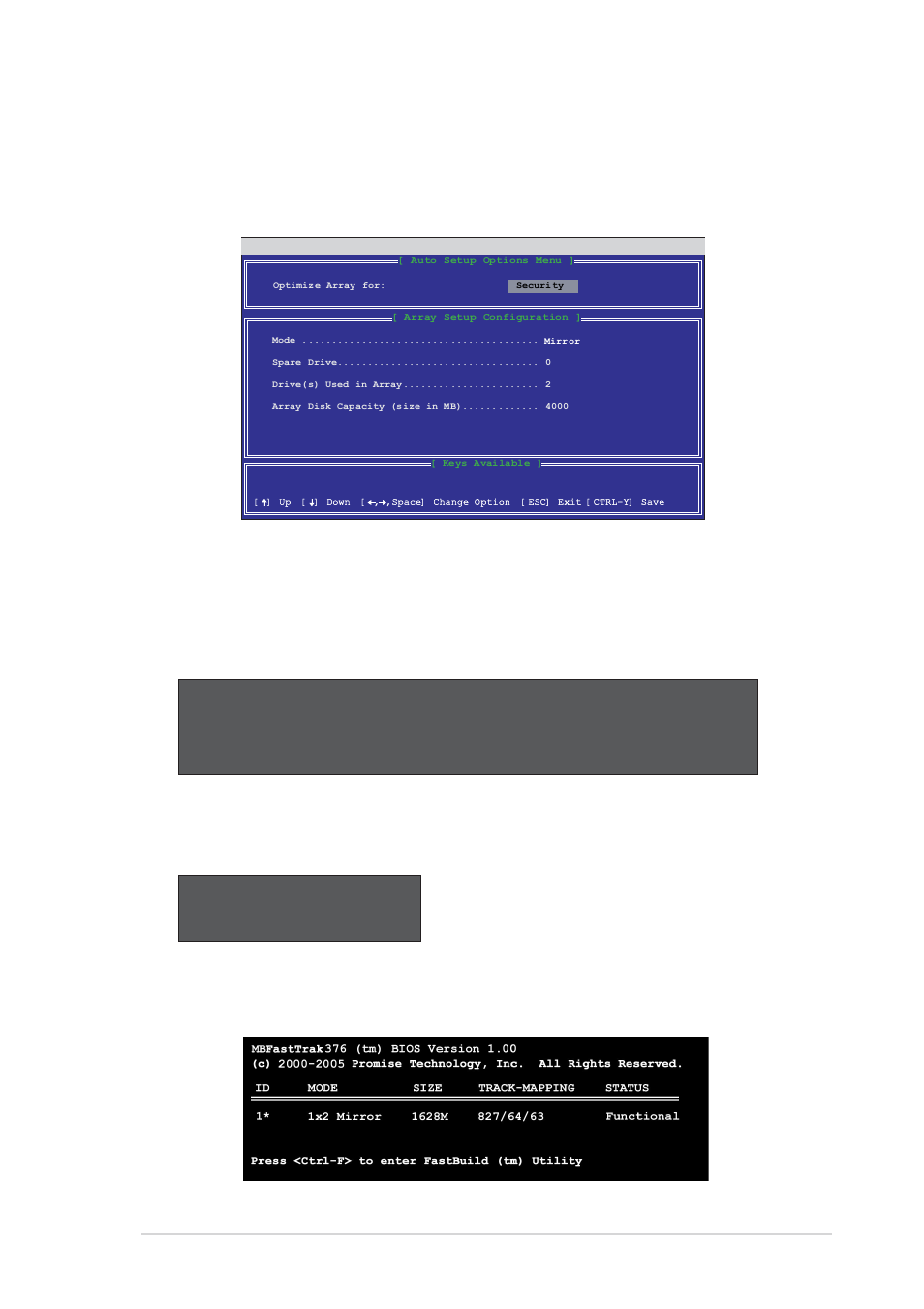 4 creating a raid 1 array (security), Creating a security array with new drives, Asus sk8n motherboard 5-15 | Use the arrow keys to go to the field, And select “ security ” with the space bar. the | Asus AW171 User Manual | Page 111 / 116