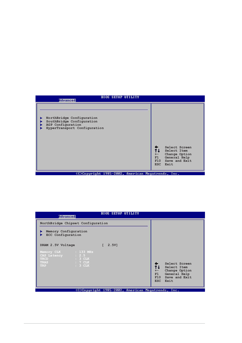 2 chipset, Northbridge configuration, Cpu voltage [ 1.55v | 16 chapter 4: bios setup | Asus AW171 User Manual | Page 72 / 116