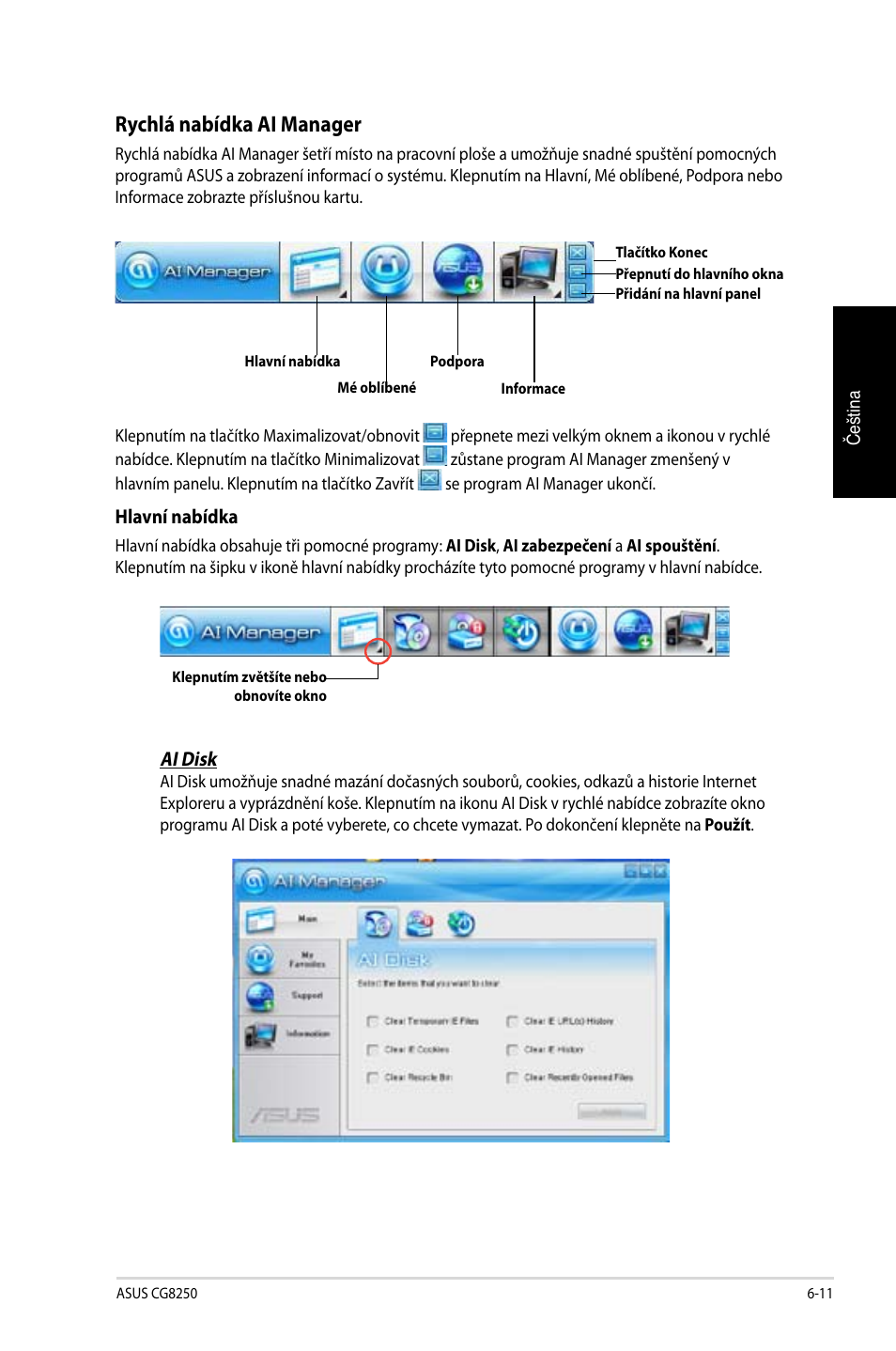 Rychlá nabídka ai manager | Asus CG8250 User Manual | Page 143 / 404