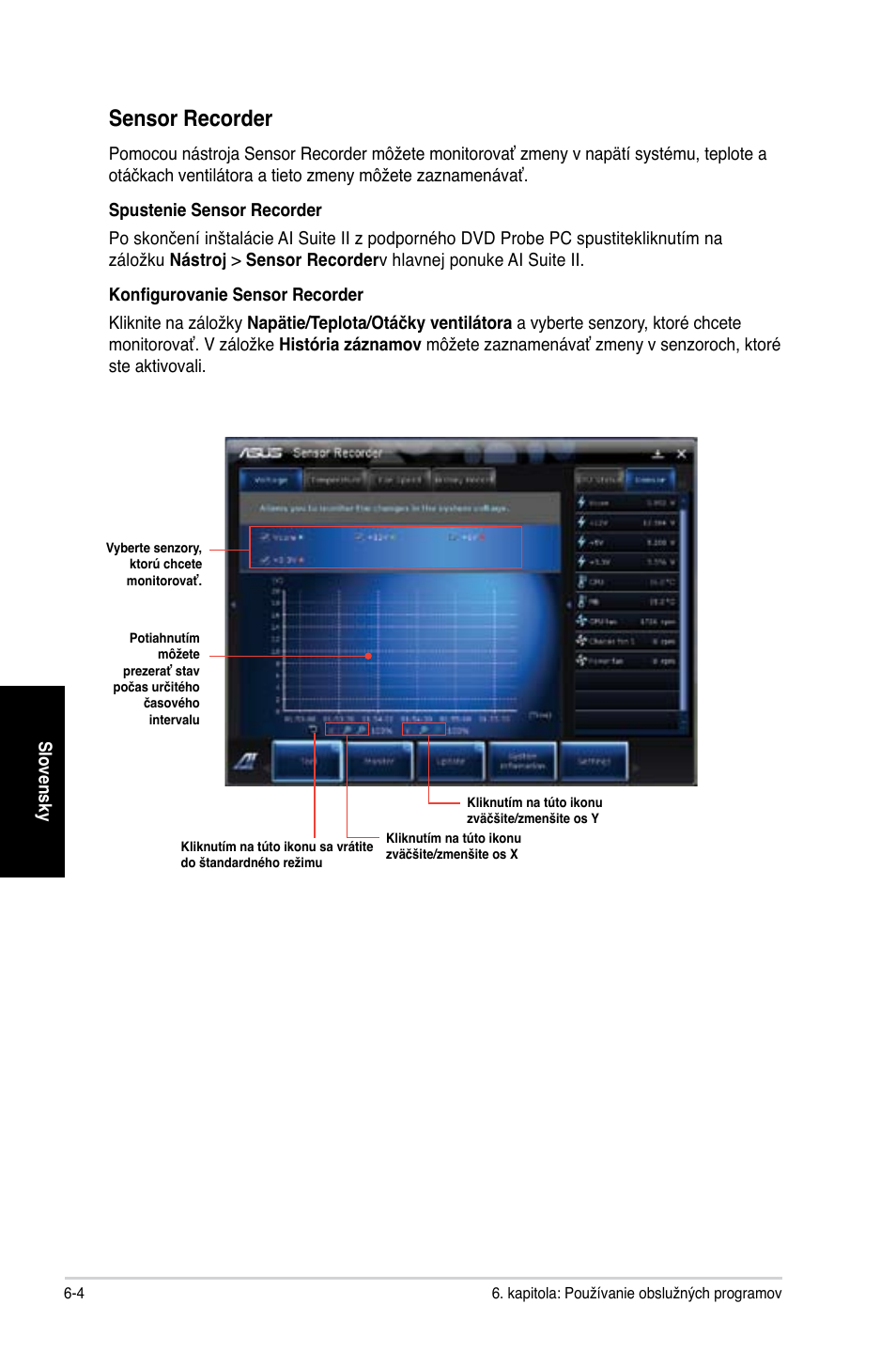 Sensor recorder | Asus CG8250 User Manual | Page 296 / 404