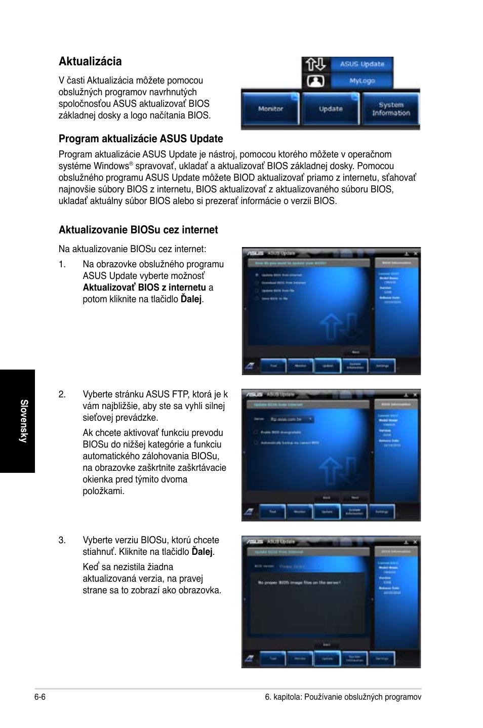 Aktualizácia | Asus CG8250 User Manual | Page 298 / 404