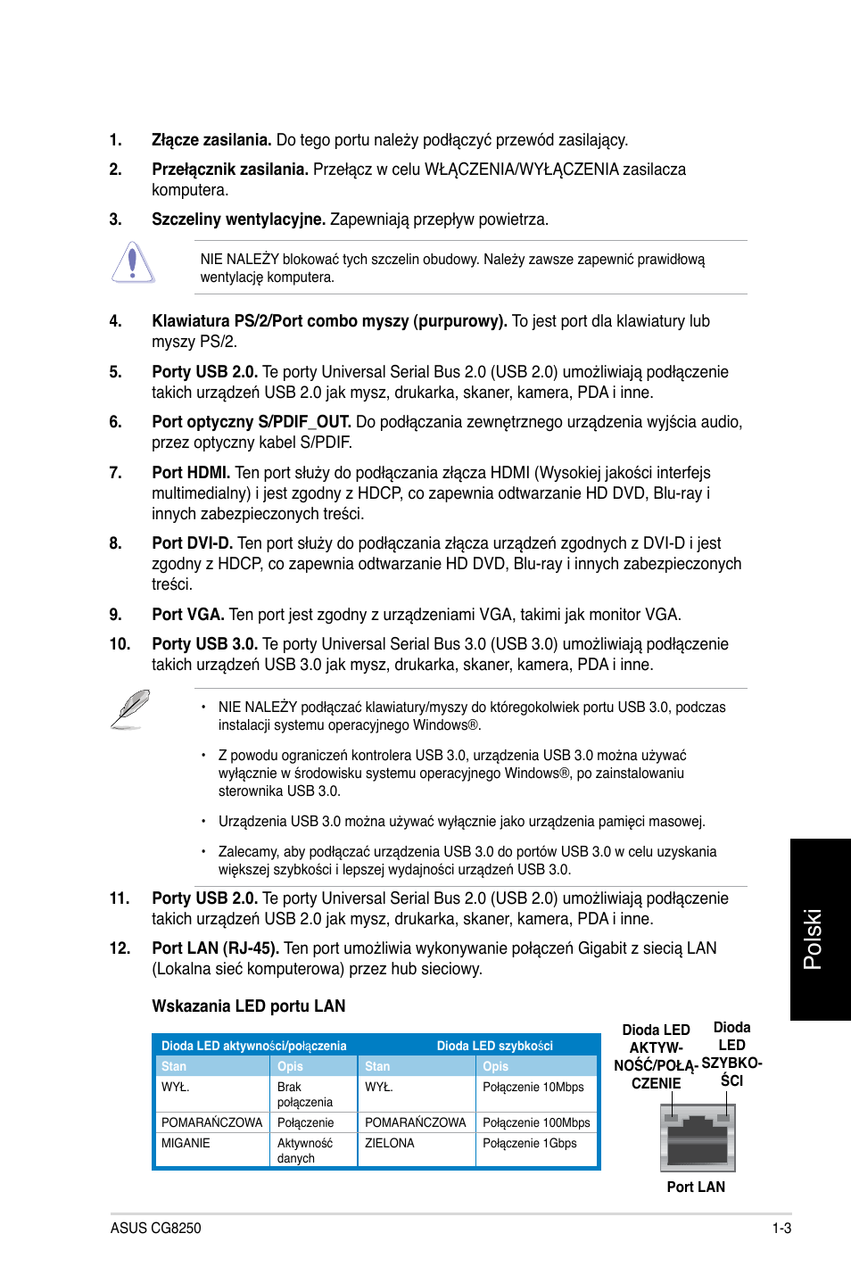 Polski | Asus CG8250 User Manual | Page 333 / 404