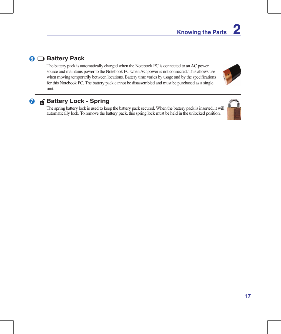 Asus G71V User Manual | Page 17 / 97