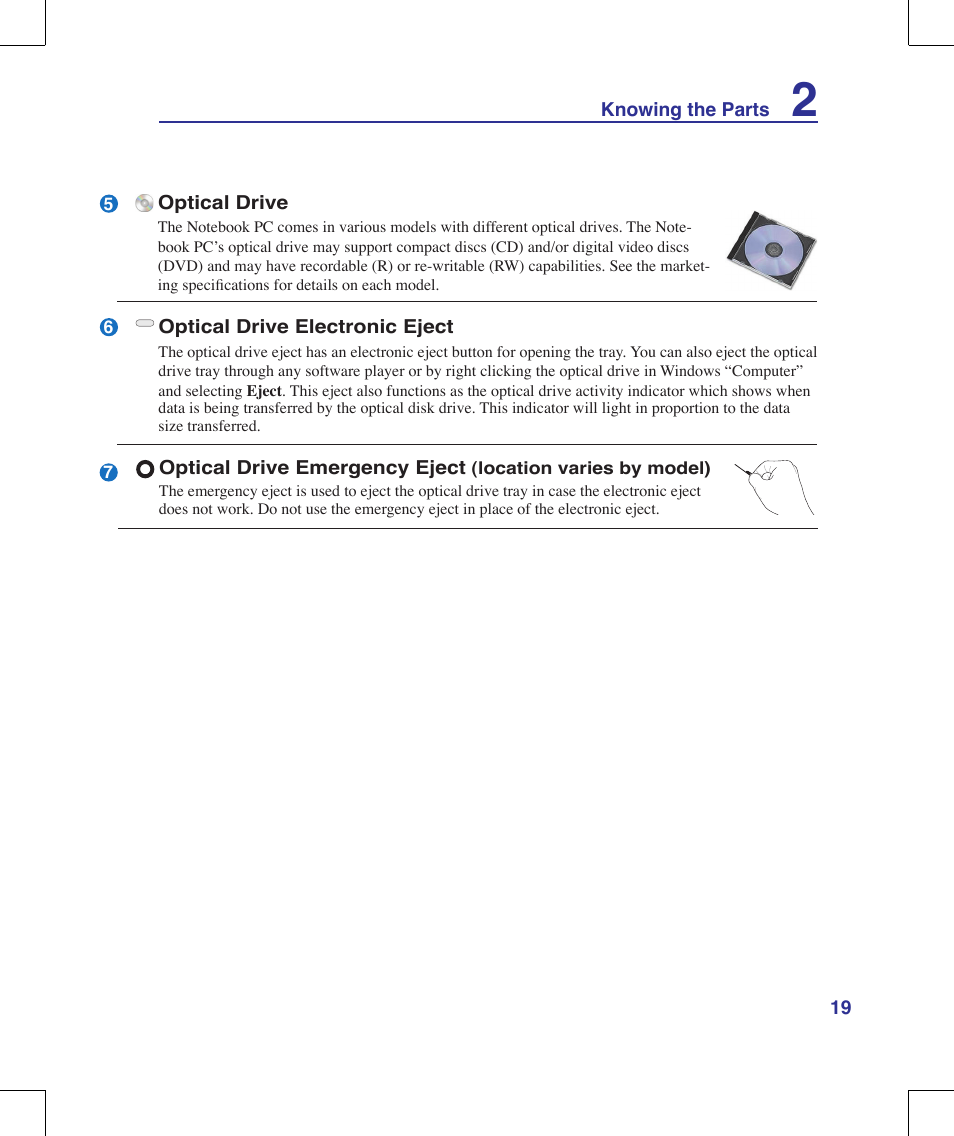 Asus G71V User Manual | Page 19 / 97