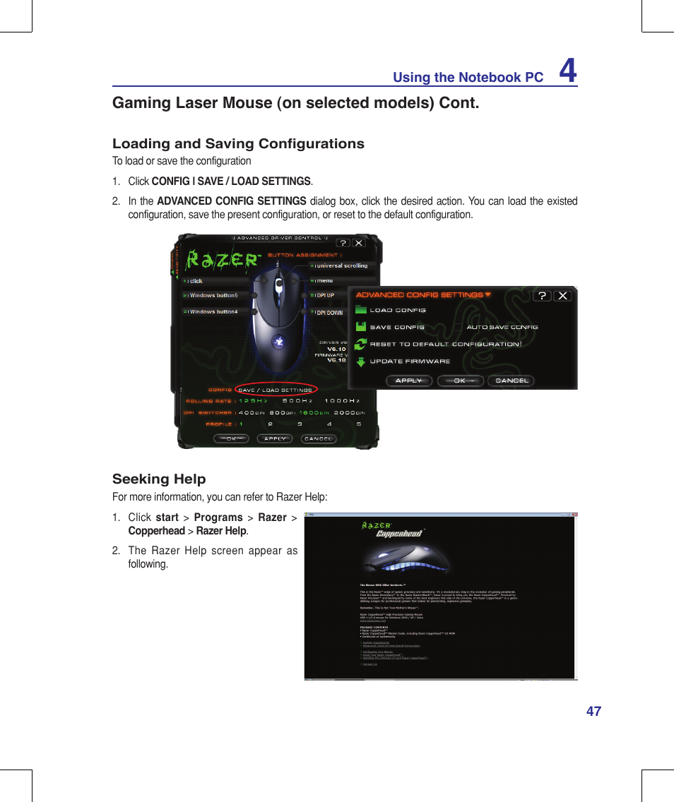 Asus G71V User Manual | Page 47 / 97