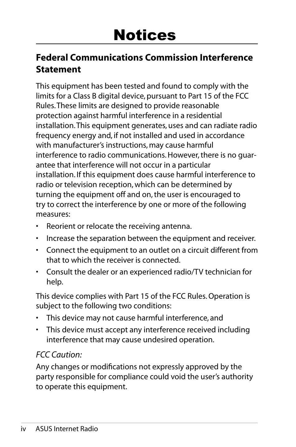 Notices | Asus AIR User Manual | Page 4 / 24