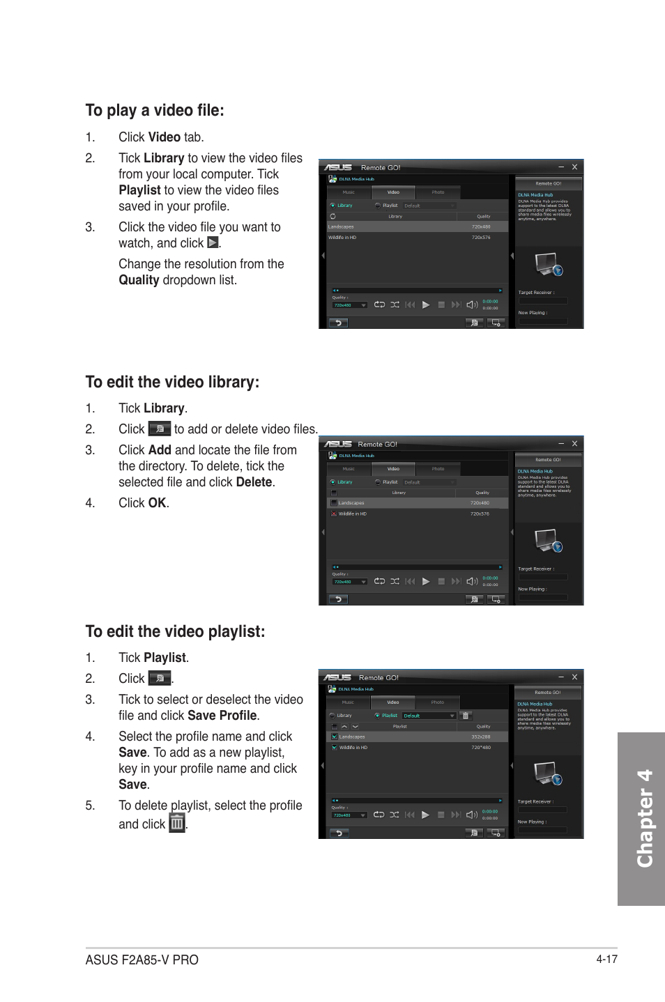 Chapter 4 | Asus F2A85-V PRO User Manual | Page 121 / 172