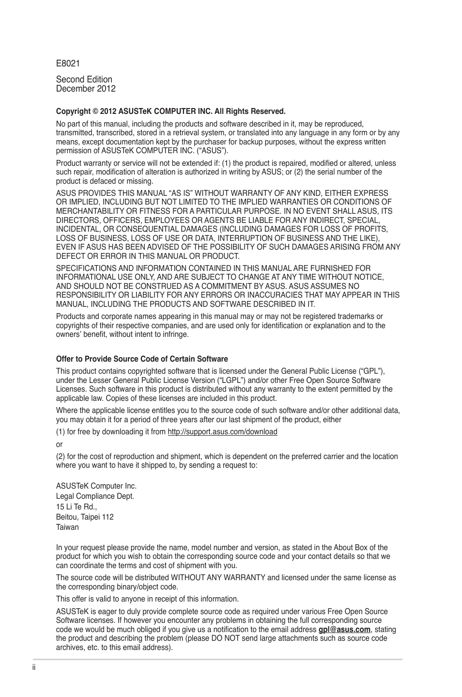 Asus F2A85-V PRO User Manual | Page 2 / 172