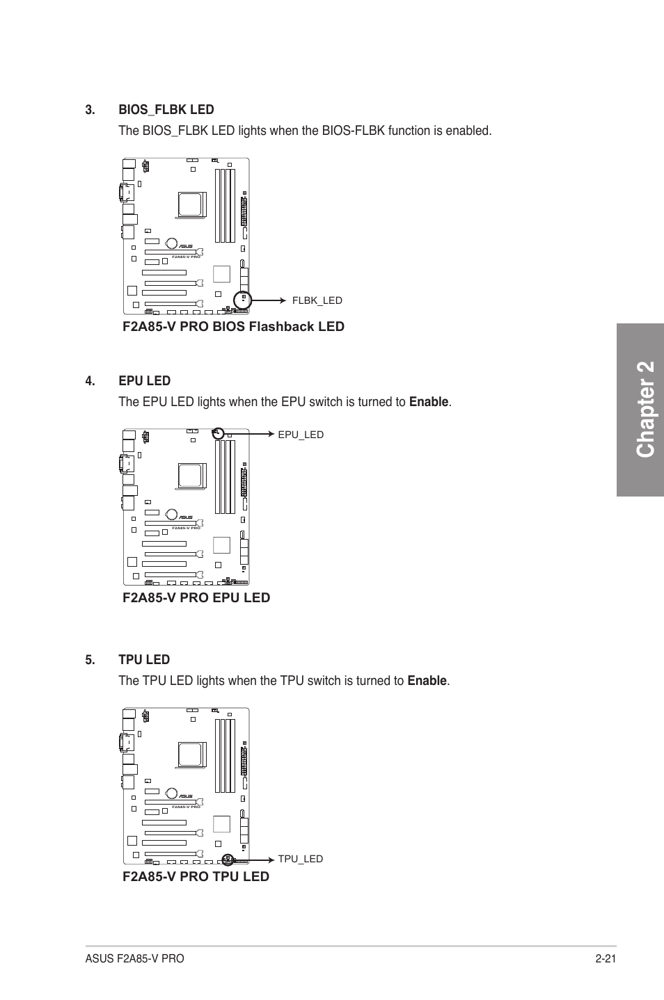 Chapter 2 | Asus F2A85-V PRO User Manual | Page 41 / 172