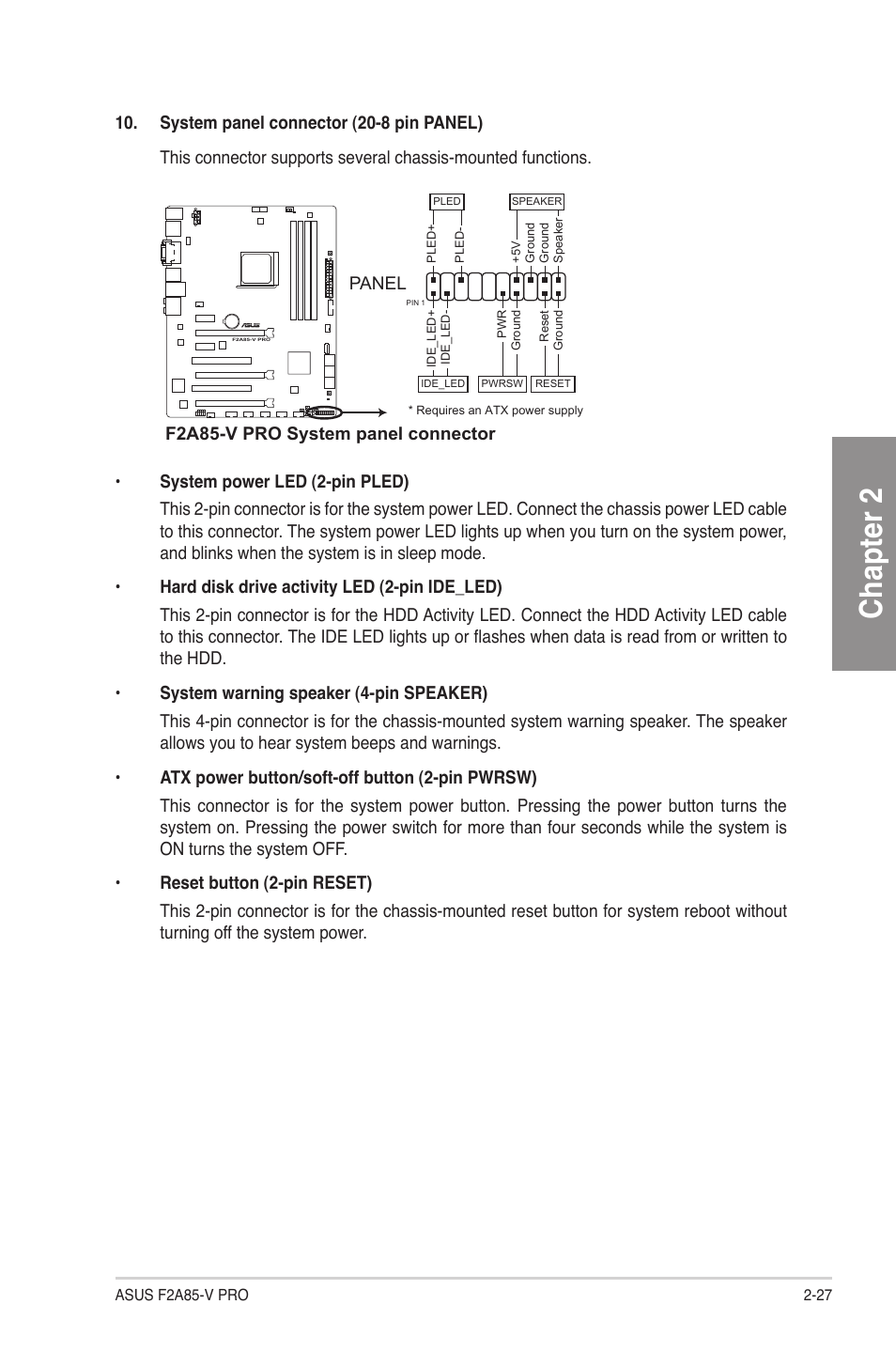 Chapter 2 | Asus F2A85-V PRO User Manual | Page 47 / 172