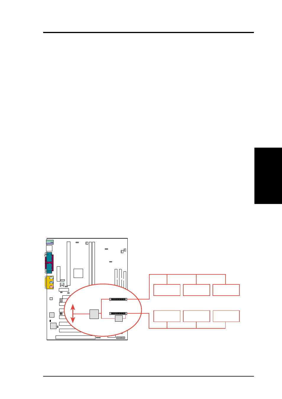 Hardware setup, Scsi connection and termination information, Scsi connection examples | Lvd devices single-ended devices, Connectors 3. h/w setup, Scanner tape disk 2 disk 3 disk 1 cd-rom | Asus P3C-S User Manual | Page 51 / 114