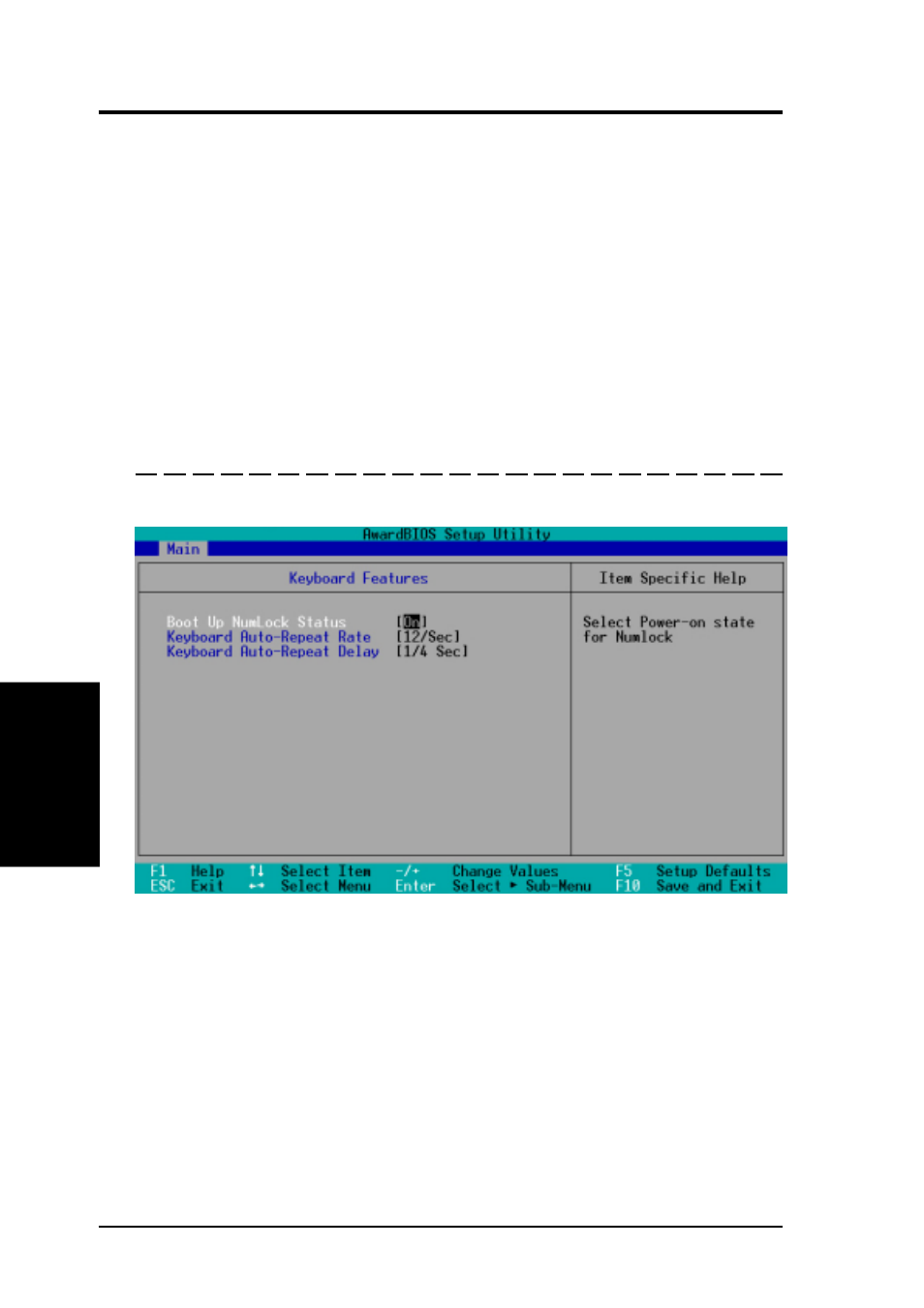 Bios setup, 2 keyboard features | Asus P3C-S User Manual | Page 64 / 114