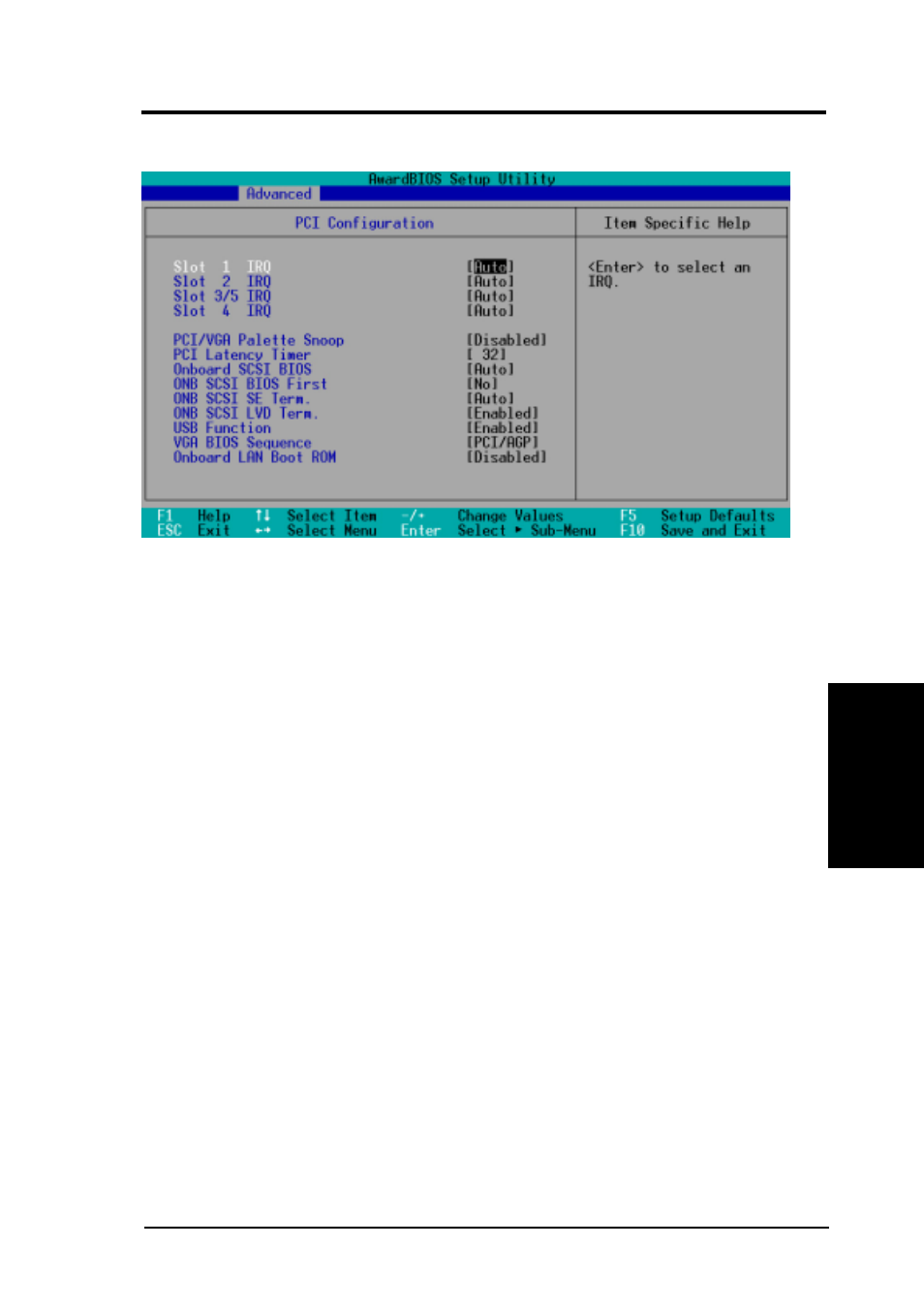 Bios setup, 3 pci configuration | Asus P3C-S User Manual | Page 73 / 114