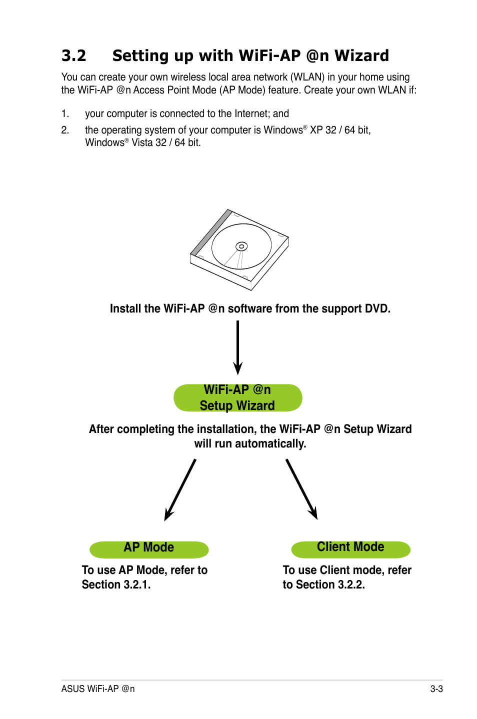 2 setting up with wifi-ap @n wizard | Asus P5Q3 Deluxe/WiFi-AP @n User Manual | Page 21 / 44