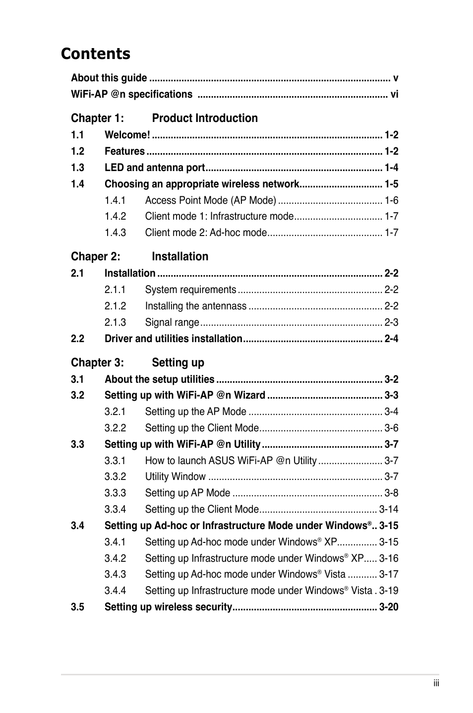 Asus P5Q3 Deluxe/WiFi-AP @n User Manual | Page 3 / 44