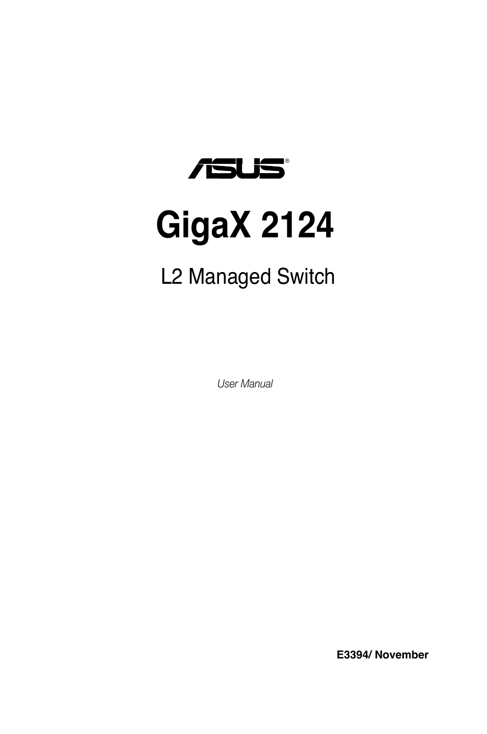 Asus GigaX2124 User Manual | 122 pages