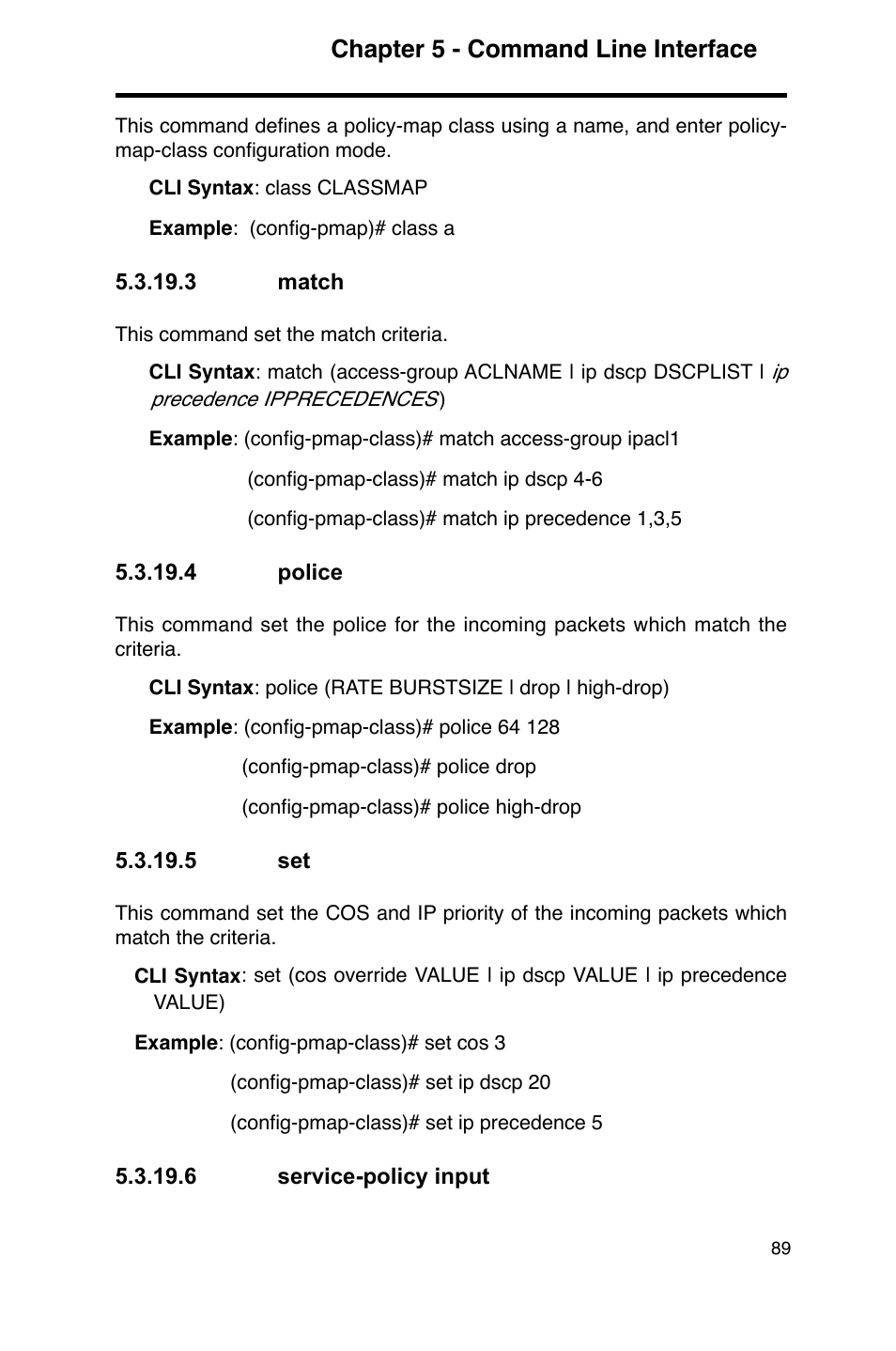 Chapter 5 - command line interface | Asus GigaX2124 User Manual | Page 101 / 122