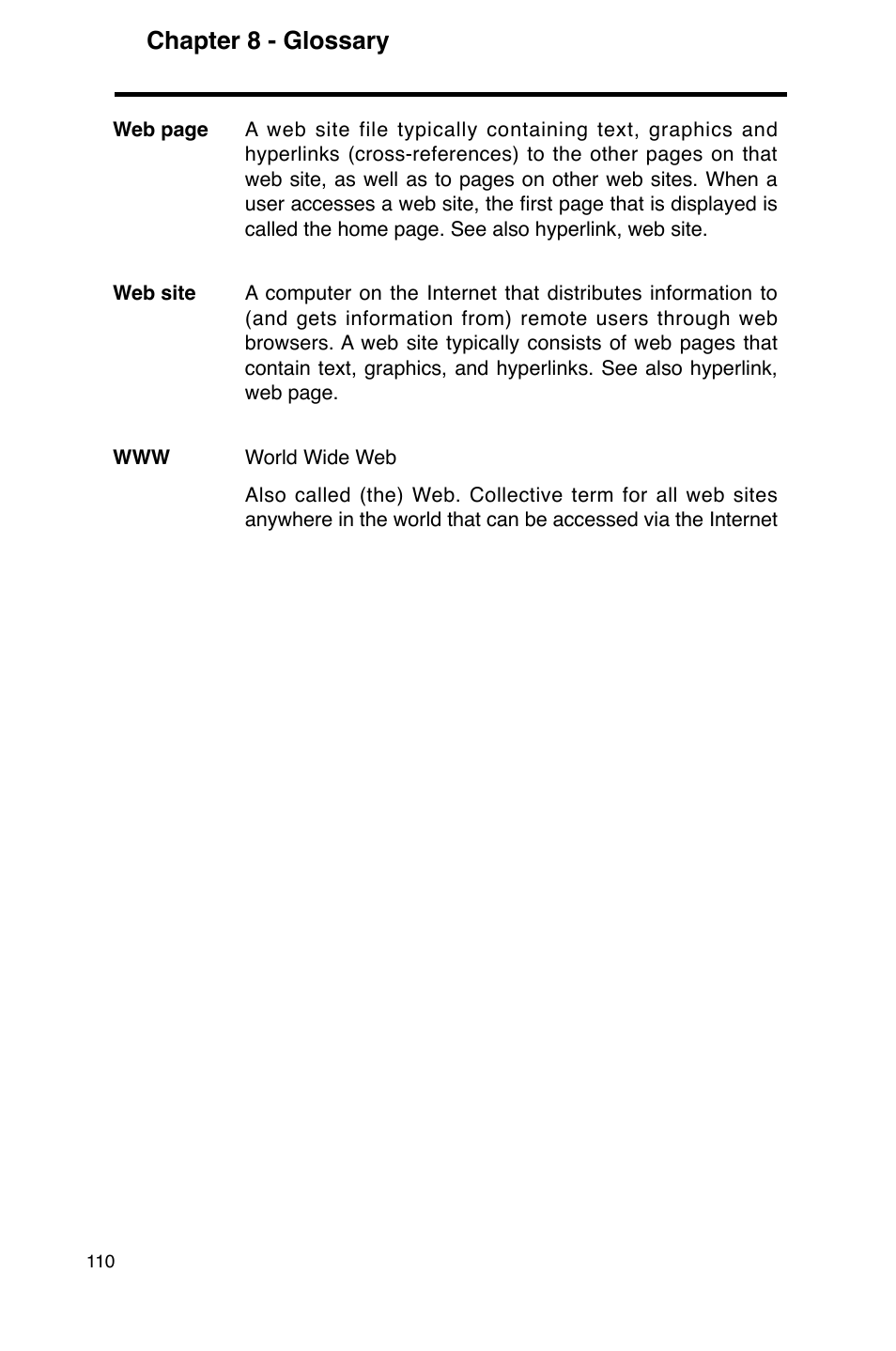 Chapter 8 - glossary | Asus GigaX2124 User Manual | Page 122 / 122