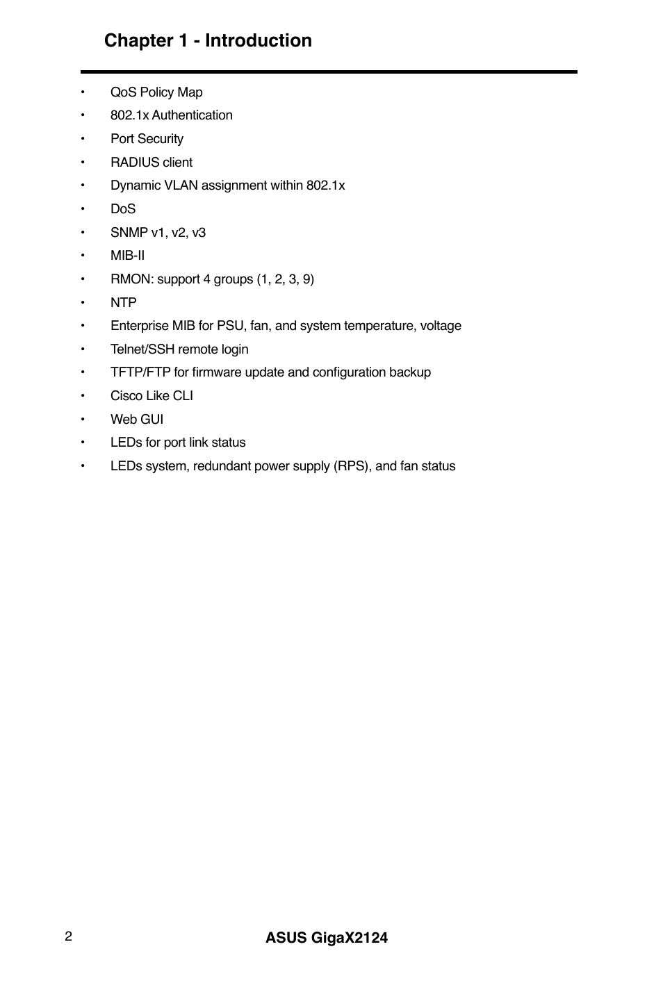 Chapter 1 - introduction | Asus GigaX2124 User Manual | Page 14 / 122