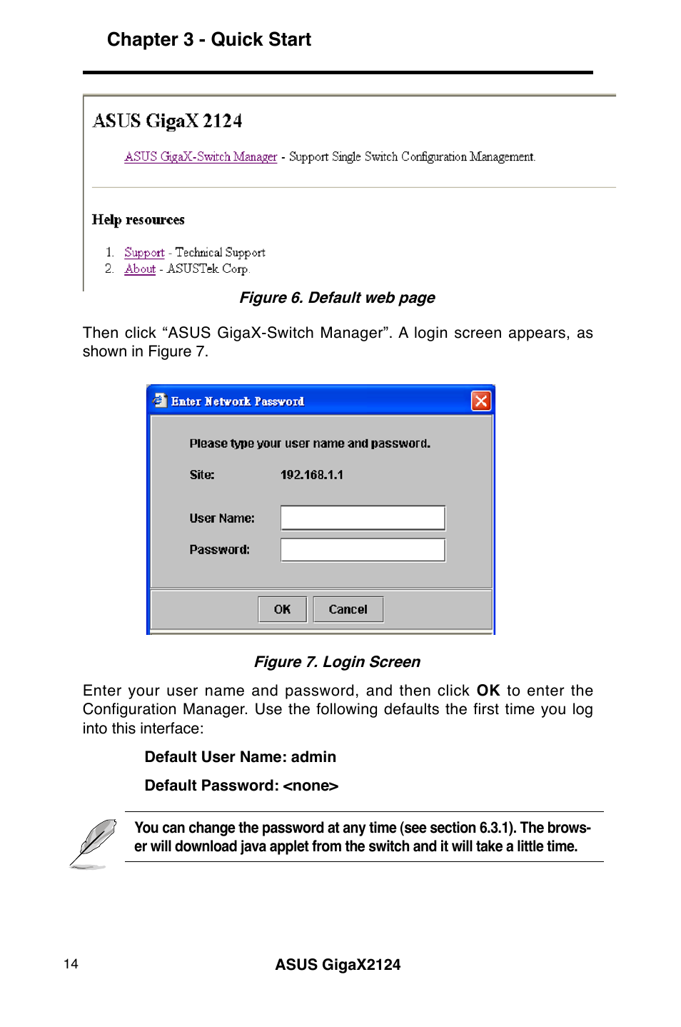 Chapter 3 - quick start | Asus GigaX2124 User Manual | Page 26 / 122