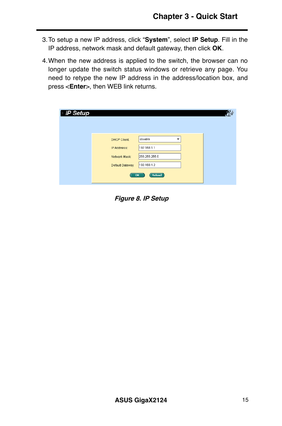 Chapter 3 - quick start | Asus GigaX2124 User Manual | Page 27 / 122