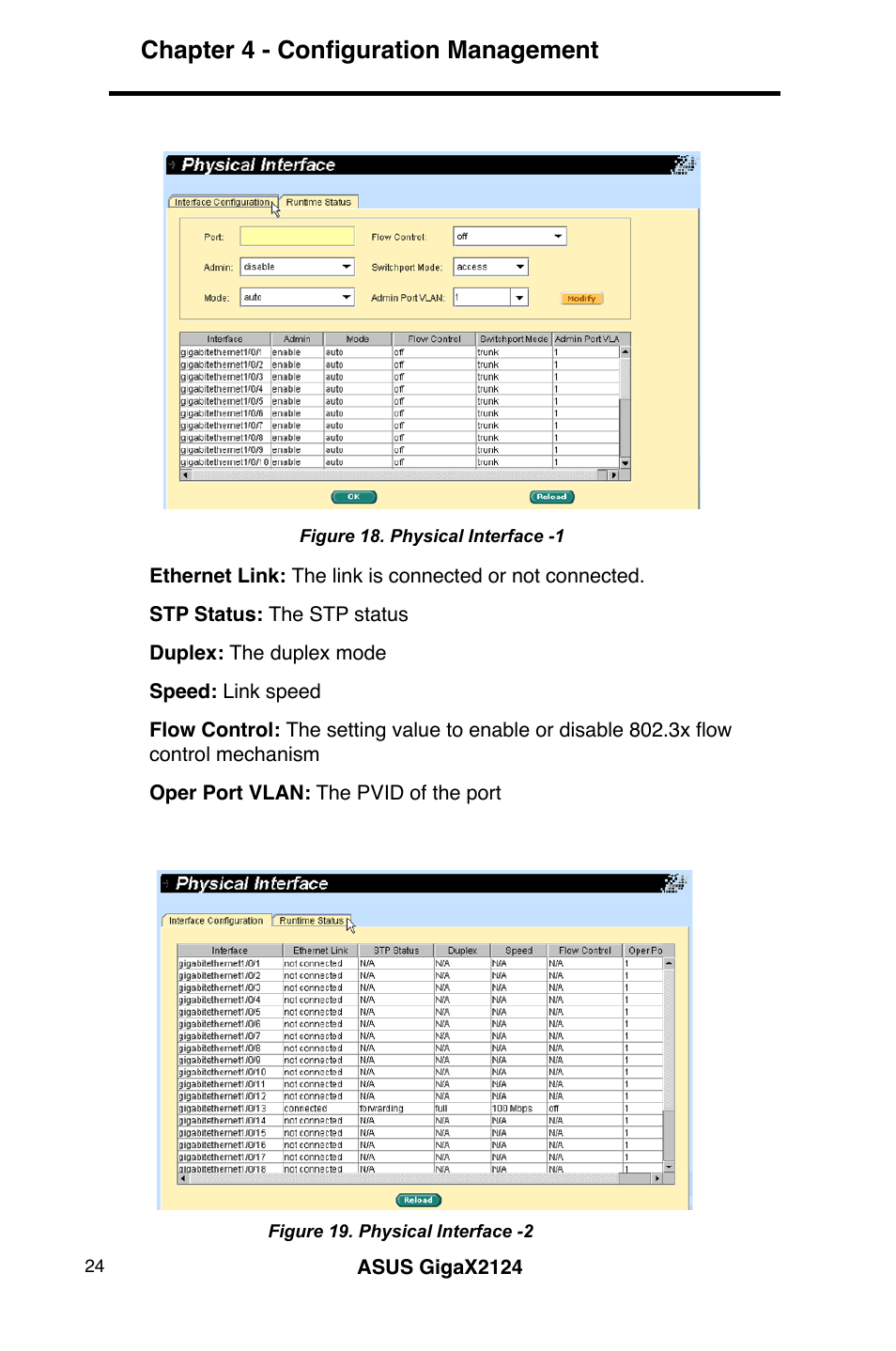 Chapter 4 - configuration management | Asus GigaX2124 User Manual | Page 36 / 122