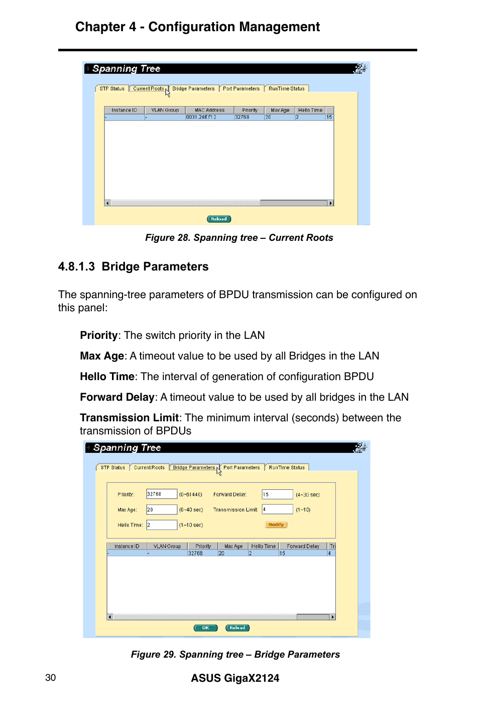 Chapter 4 - configuration management | Asus GigaX2124 User Manual | Page 42 / 122