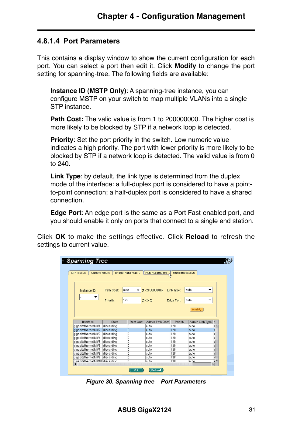Chapter 4 - configuration management | Asus GigaX2124 User Manual | Page 43 / 122