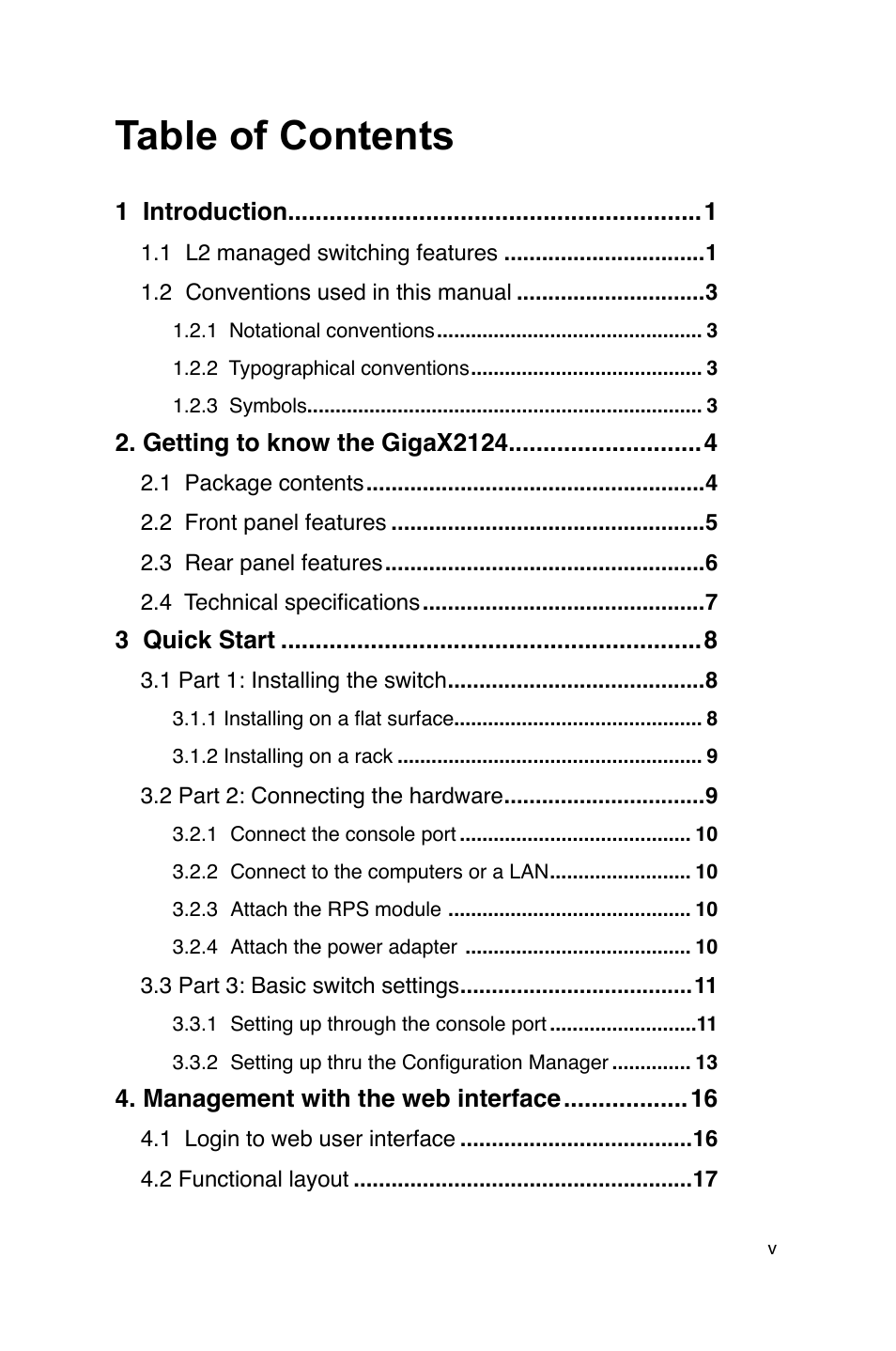 Asus GigaX2124 User Manual | Page 5 / 122