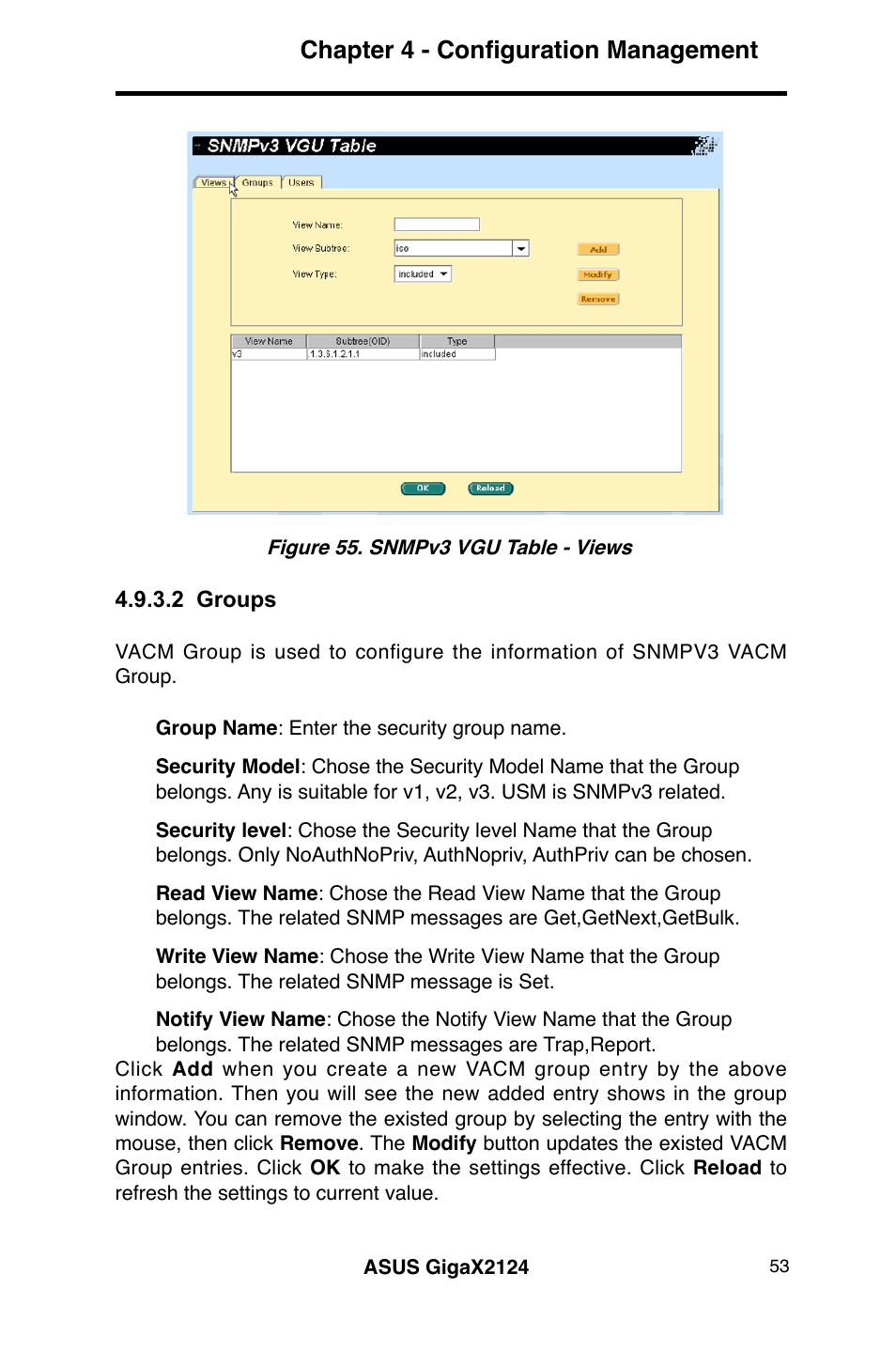 Chapter 4 - configuration management | Asus GigaX2124 User Manual | Page 65 / 122