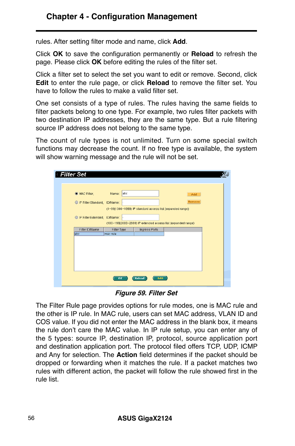 Chapter 4 - configuration management | Asus GigaX2124 User Manual | Page 68 / 122
