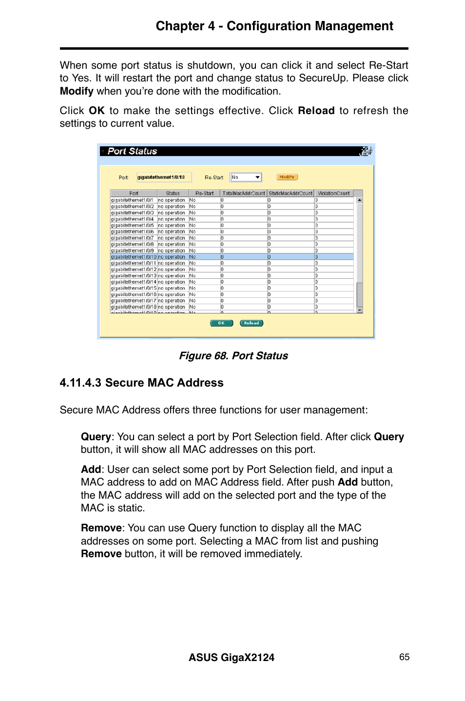 Chapter 4 - configuration management | Asus GigaX2124 User Manual | Page 77 / 122