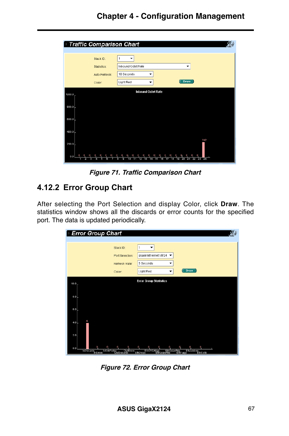 Chapter 4 - configuration management, 2 error group chart | Asus GigaX2124 User Manual | Page 79 / 122