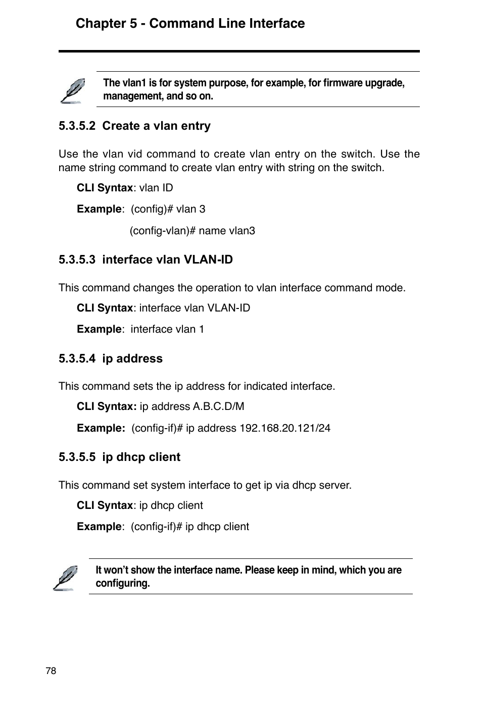 Chapter 5 - command line interface | Asus GigaX2124 User Manual | Page 90 / 122