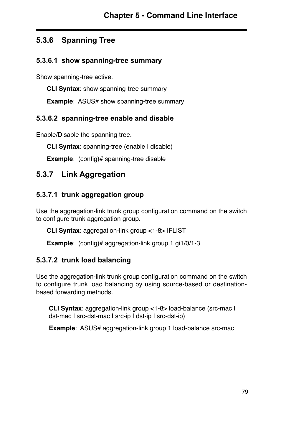 7 link aggregation | Asus GigaX2124 User Manual | Page 91 / 122
