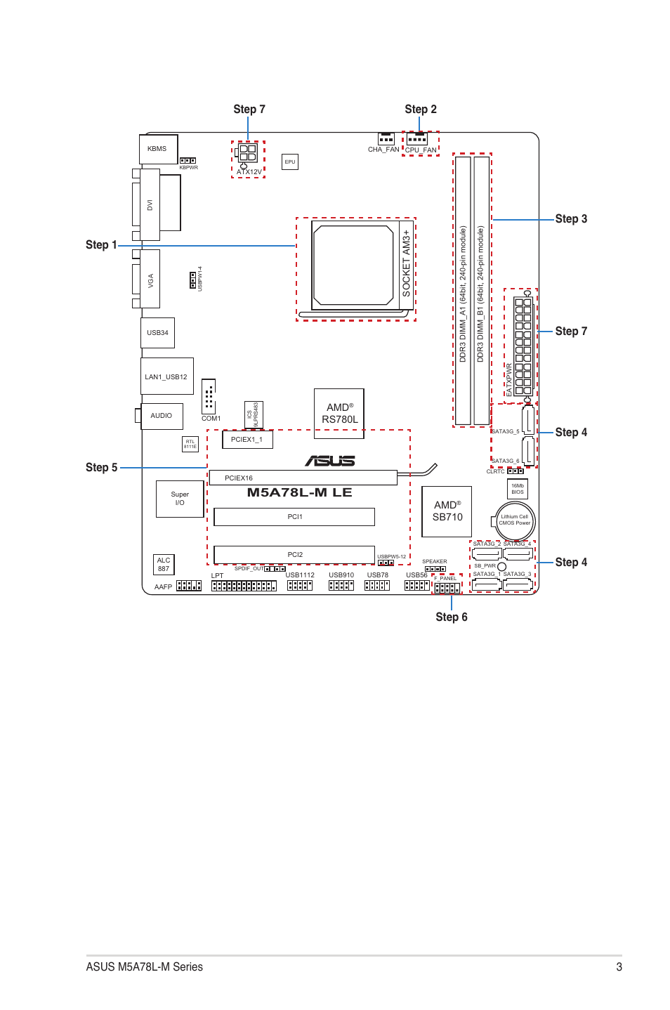 M5a78l-m le, Asus m5a78l-m series, Rs780l amd | Sb710 | Asus M5A78L-M PLUS User Manual | Page 3 / 14