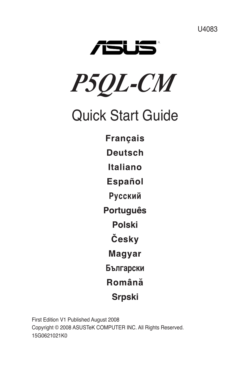 Asus P5QL-CM User Manual | 38 pages