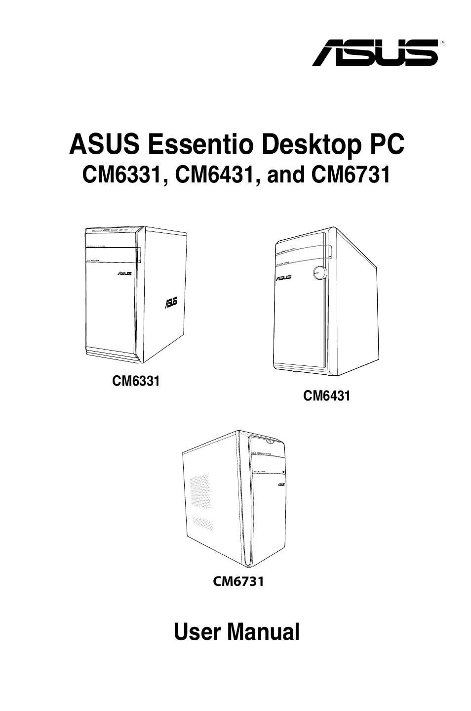 English, Asus.essentio.desktop.pc, User.manual | Asus CM6731 User Manual | Page 3 / 342